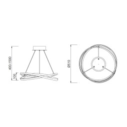 Lampara Infinity led 42w Mantra